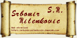 Srbomir Milenković vizit kartica